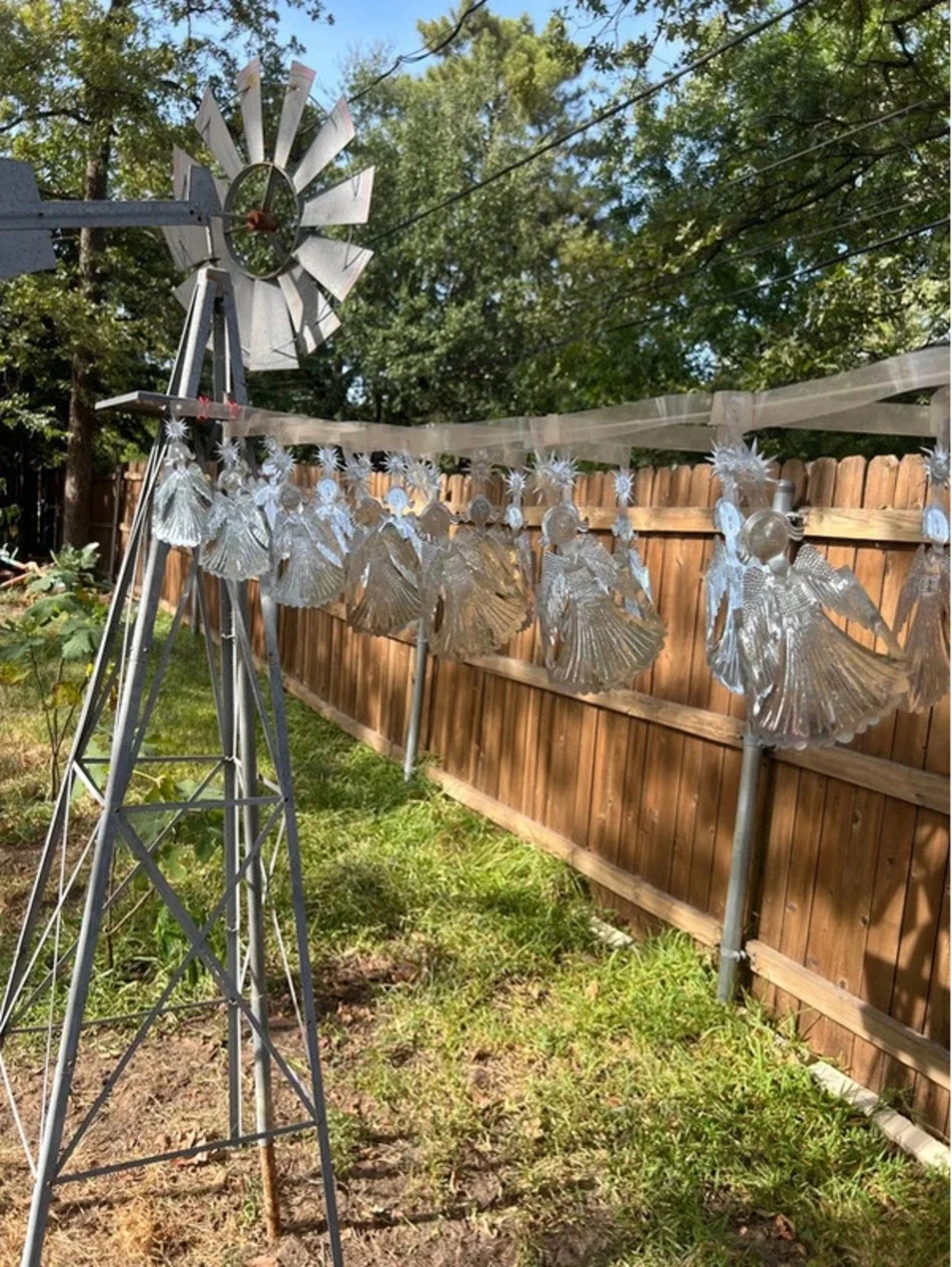 Vintage angel banner, about 5.5 feet long
